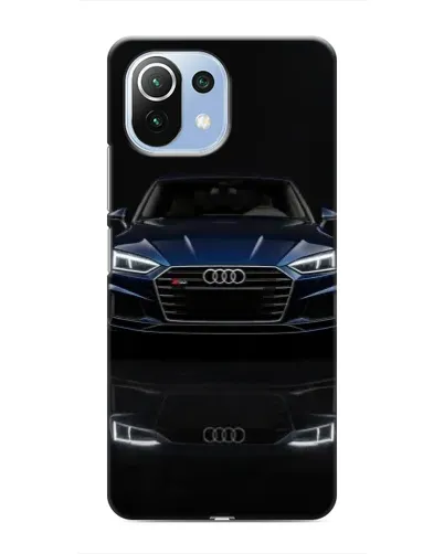 Чехол для Xiaomi Mi 11i с картинкой «Audi — ночное отражение»