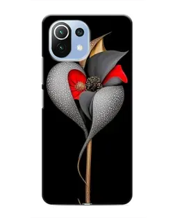 Чехол для Xiaomi Mi 11i с картинкой «Серебряный фантазийный цветок» Чехол для Xiaomi Mi 11i с картинкой «Серебряный фантазийный цветок»