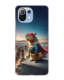 Чехол для Xiaomi Mi 11i с картинкой «Капи-мен супергерой»