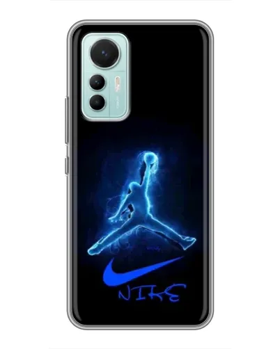 Чехол для Xiaomi Mi 12 Lite с картинкой «Jordan Neon Blue»