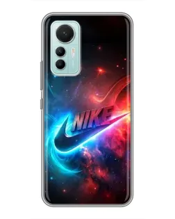 Чохол для Xiaomi Mi 12 Lite з картинкою «Вогняний логотип Nike»