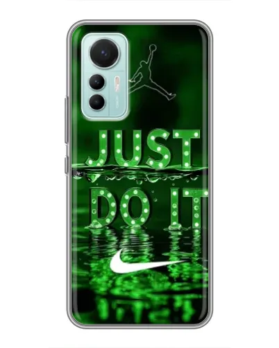 Чехол для Xiaomi Mi 12 Lite с картинкой «Зеленый неоновый Nike»