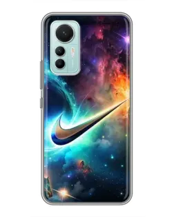 Чохол для Xiaomi Mi 12 Lite з картинкою «Космічний Nike Swoosh»