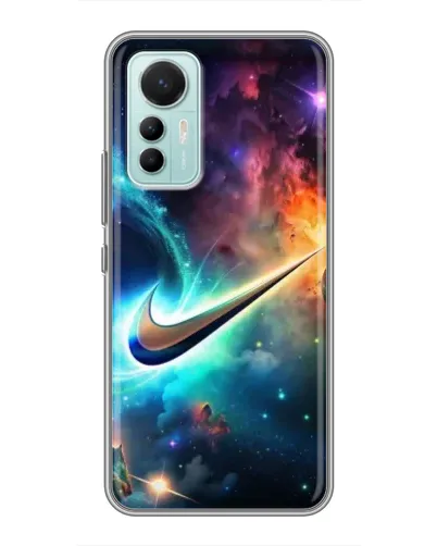 Чехол для Xiaomi Mi 12 Lite с картинкой «Космический Nike Swoosh»