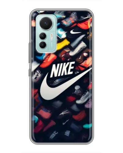 Чехол для Xiaomi Mi 12 Lite с картинкой «Коллекция кроссовок Nike»