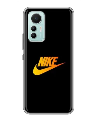 Чехол для Xiaomi Mi 12 Lite с картинкой «Золотой логотип Nike»