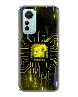 Чохол для Xiaomi Mi 12 Lite з картинкою «Nike — золота іскра»