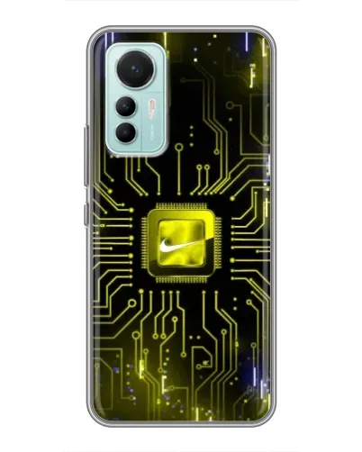 Чехол для Xiaomi Mi 12 Lite с картинкой «Nike — золотая искра»