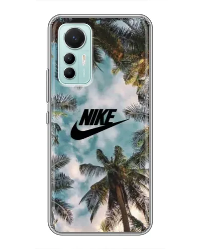 Чехол для Xiaomi Mi 12 Lite с картинкой «Тропический принт Nike» Чехол для Xiaomi Mi 12 Lite с картинкой «Тропический принт Nike»