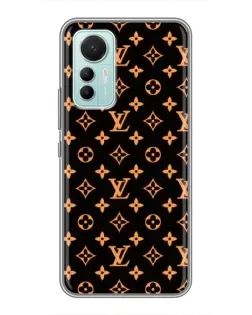 Чехол для Xiaomi Mi 12 Lite с картинкой «Золотая монограмма LV»