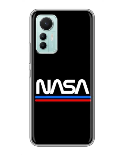 Чехол для Xiaomi Mi 12 Lite с картинкой «NASA — классика Red Blue» Чехол для Xiaomi Mi 12 Lite с картинкой «NASA — классика Red Blue»