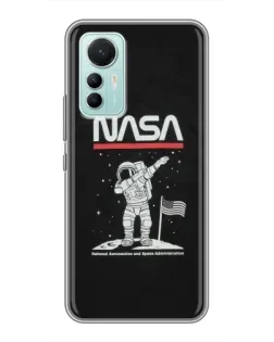 Чехол для Xiaomi Mi 12 Lite с картинкой «NASA — шагаем по Луне» Чехол для Xiaomi Mi 12 Lite с картинкой «NASA — шагаем по Луне»