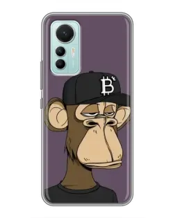 Чехол для Xiaomi Mi 12 Lite с картинкой «Bored Ape в кепке» Чехол для Xiaomi Mi 12 Lite с картинкой «Bored Ape в кепке»