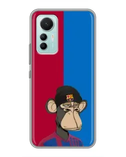 Чехол для Xiaomi Mi 12 Lite с картинкой «Bored Ape — фанат Барсы» Чехол для Xiaomi Mi 12 Lite с картинкой «Bored Ape — фанат Барсы»