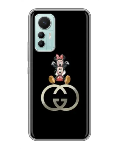 Чехол для Xiaomi Mi 12 Lite с картинкой «Минни Маус на лого»