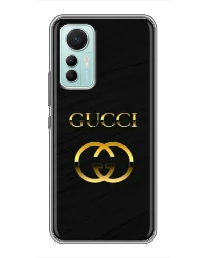 Чехол для Xiaomi Mi 12 Lite с картинкой «Золотой логотип Gucci»