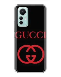 Чехол для Xiaomi Mi 12 Lite с картинкой «Gucci — красный логотип»
