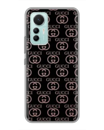 Чехол для Xiaomi Mi 12 Lite с картинкой «Классическая монограмма Gucci»