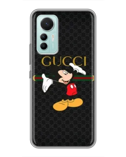 Чехол для Xiaomi Mi 12 Lite с картинкой «Микки Маус Gucci»