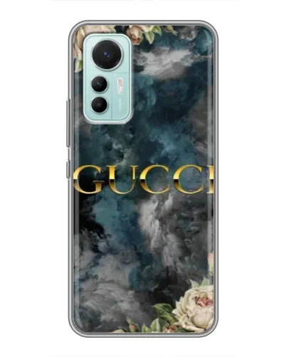 Чехол для Xiaomi Mi 12 Lite с картинкой «Абстрактные цветы Gucci»