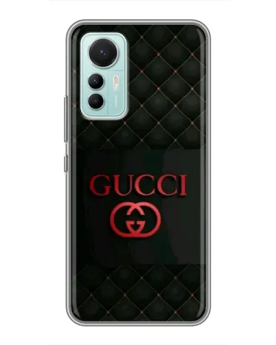 Чехол для Xiaomi Mi 12 Lite с картинкой «Gucci — стеганый черный»