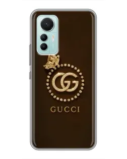 Чехол для Xiaomi Mi 12 Lite с картинкой «Gucci — золотая бабочка»