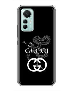Чехол для Xiaomi Mi 12 Lite с картинкой «Gucci — серебряная змея»