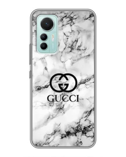 Чехол для Xiaomi Mi 12 Lite с картинкой «Gucci — мраморный шик»
