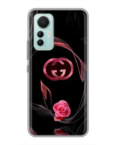 Чехол для Xiaomi Mi 12 Lite с картинкой «Gucci — неоновая роза»