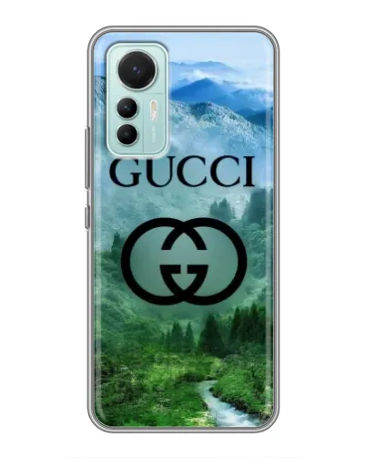Чехол для Xiaomi Mi 12 Lite с картинкой «Gucci — горный пейзаж»