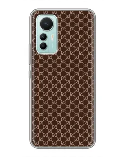 Чехол для Xiaomi Mi 12 Lite с картинкой «Gucci — шоколадная сетка»