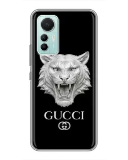 Чехол для Xiaomi Mi 12 Lite с картинкой «Gucci — серебряный лев»