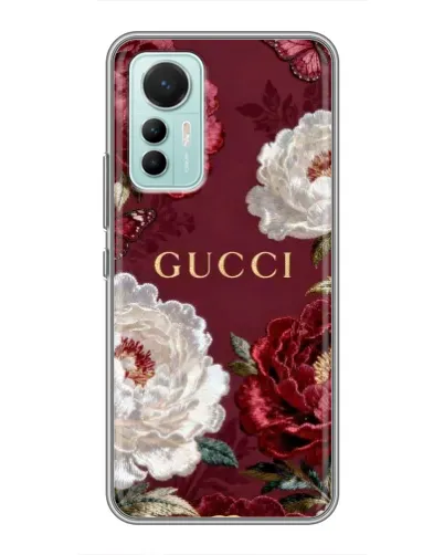 Чехол для Xiaomi Mi 12 Lite с картинкой «Gucci — бордовые розы» Чехол для Xiaomi Mi 12 Lite с картинкой «Gucci — бордовые розы»