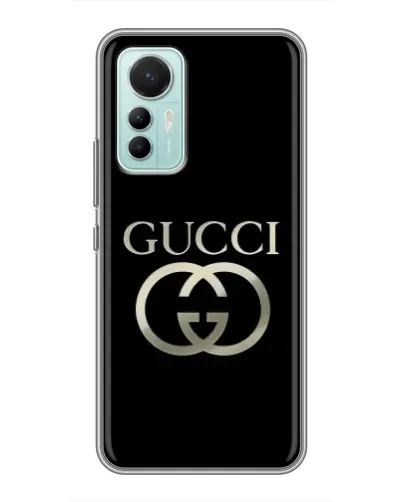 Чехол для Xiaomi Mi 12 Lite с картинкой «Gucci — золото на черном» Чехол для Xiaomi Mi 12 Lite с картинкой «Gucci — золото на черном»