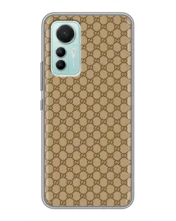 Чехол для Xiaomi Mi 12 Lite с картинкой «Gucci — классический беж»