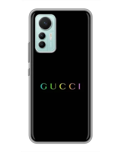 Чехол для Xiaomi Mi 12 Lite с картинкой «Gucci — неоновый минимализм» Чехол для Xiaomi Mi 12 Lite с картинкой «Gucci — неоновый минимализм»