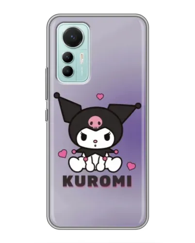 Чехол для Xiaomi Mi 12 Lite с картинкой «Kuromi — фиолетовый арт»