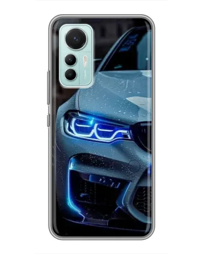 Чехол для Xiaomi Mi 12 Lite с картинкой «Взгляд BMW с синими фарами» Чехол для Xiaomi Mi 12 Lite с картинкой «Взгляд BMW с синими фарами»