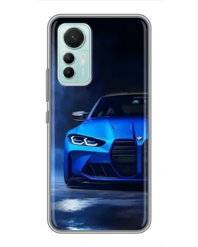 Чехол для Xiaomi Mi 12 Lite с картинкой «Голубая BMW M4» Чехол для Xiaomi Mi 12 Lite с картинкой «Голубая BMW M4»