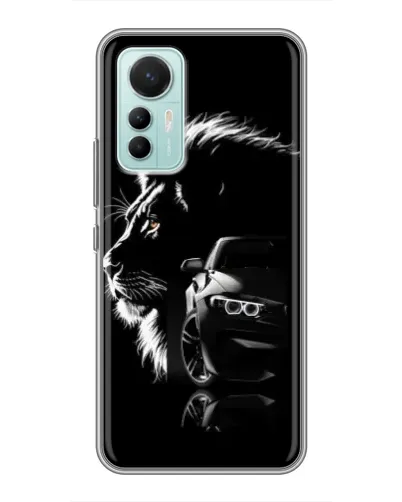 Чехол для Xiaomi Mi 12 Lite с картинкой «BMW и лев» Чехол для Xiaomi Mi 12 Lite с картинкой «BMW и лев»