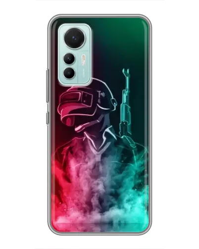 Чехол для Xiaomi Mi 12 Lite с картинкой «PUBG — огненный воин» Чехол для Xiaomi Mi 12 Lite с картинкой «PUBG — огненный воин»
