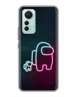 Чехол для Xiaomi Mi 12 Lite с картинкой «Among Us неон-арт» Чехол для Xiaomi Mi 12 Lite с картинкой «Among Us неон-арт»