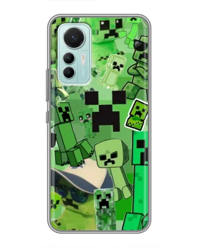 Чехол для Xiaomi Mi 12 Lite с картинкой «Криперы Minecraft» Чехол для Xiaomi Mi 12 Lite с картинкой «Криперы Minecraft»