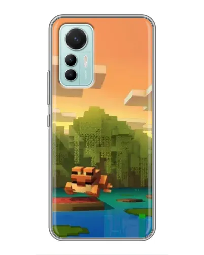 Чехол для Xiaomi Mi 12 Lite с картинкой «Майнкрафт закат солнца» Чехол для Xiaomi Mi 12 Lite с картинкой «Майнкрафт закат солнца»