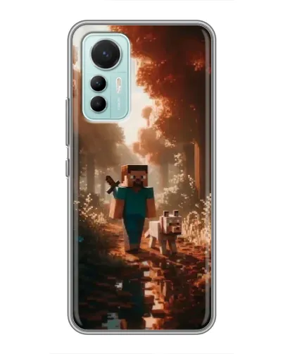 Чехол для Xiaomi Mi 12 Lite с картинкой «Стив в лесу» Чехол для Xiaomi Mi 12 Lite с картинкой «Стив в лесу»