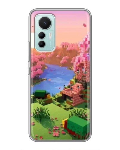 Чехол для Xiaomi Mi 12 Lite с картинкой «Розовое дерево Minecraft» Чехол для Xiaomi Mi 12 Lite с картинкой «Розовое дерево Minecraft»