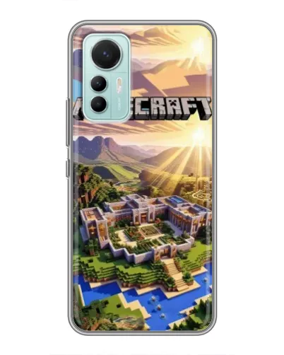 Чехол для Xiaomi Mi 12 Lite с картинкой «Minecraft панорама»