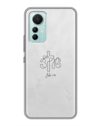 Чехол для Xiaomi Mi 12 Lite с картинкой «Иоанна 3:16 Крест» Чехол для Xiaomi Mi 12 Lite с картинкой «Иоанна 3:16 Крест»