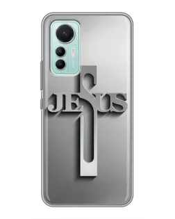 Чехол для Xiaomi Mi 12 Lite с картинкой «Металлический крест Jesus» Чехол для Xiaomi Mi 12 Lite с картинкой «Металлический крест Jesus»