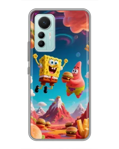 Чехол для Xiaomi Mi 12 Lite с картинкой «Космический фастфуд»